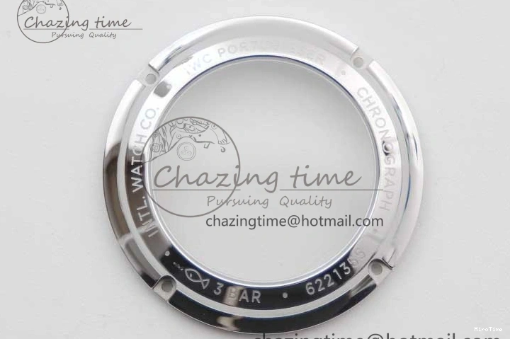 MIROTIME 1223 FastDry Portugieser Chronograph IW371615 ZF Best Edition Green Dial on SS Bracelet A7750 (Slim Movement) 7038